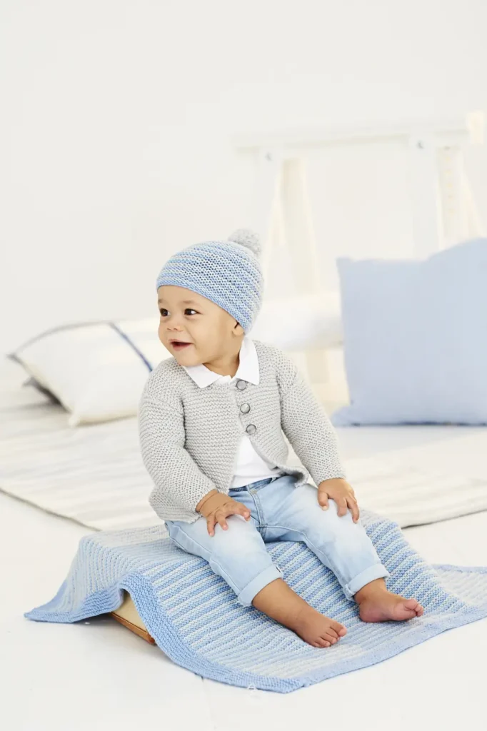 Cardigan Hat and Blanket - Pattern 9530