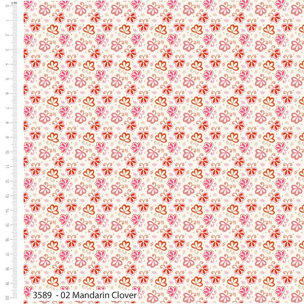Paisley Cotton Prints Mandarin Clover - 3589